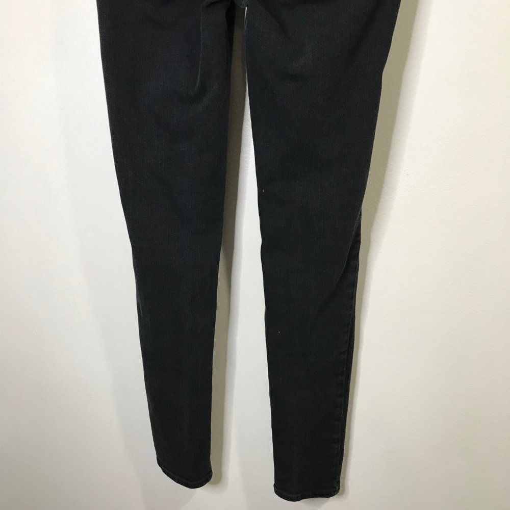 American Eagle Outfitters Skinny Jeans 4R Regular Black Low Rise Stretch - Picture 6 of 10